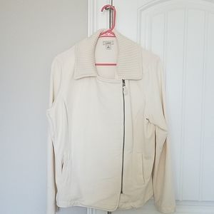 LL Bean sweater or light jacket, crossover zipper
